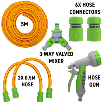 Dog Shower Mix Hot Cold Water Yellow Lime with Valves for Multi Function Sprayer