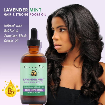 Sunny Isle  Lavender Mint Hair And Strong Roots Oil