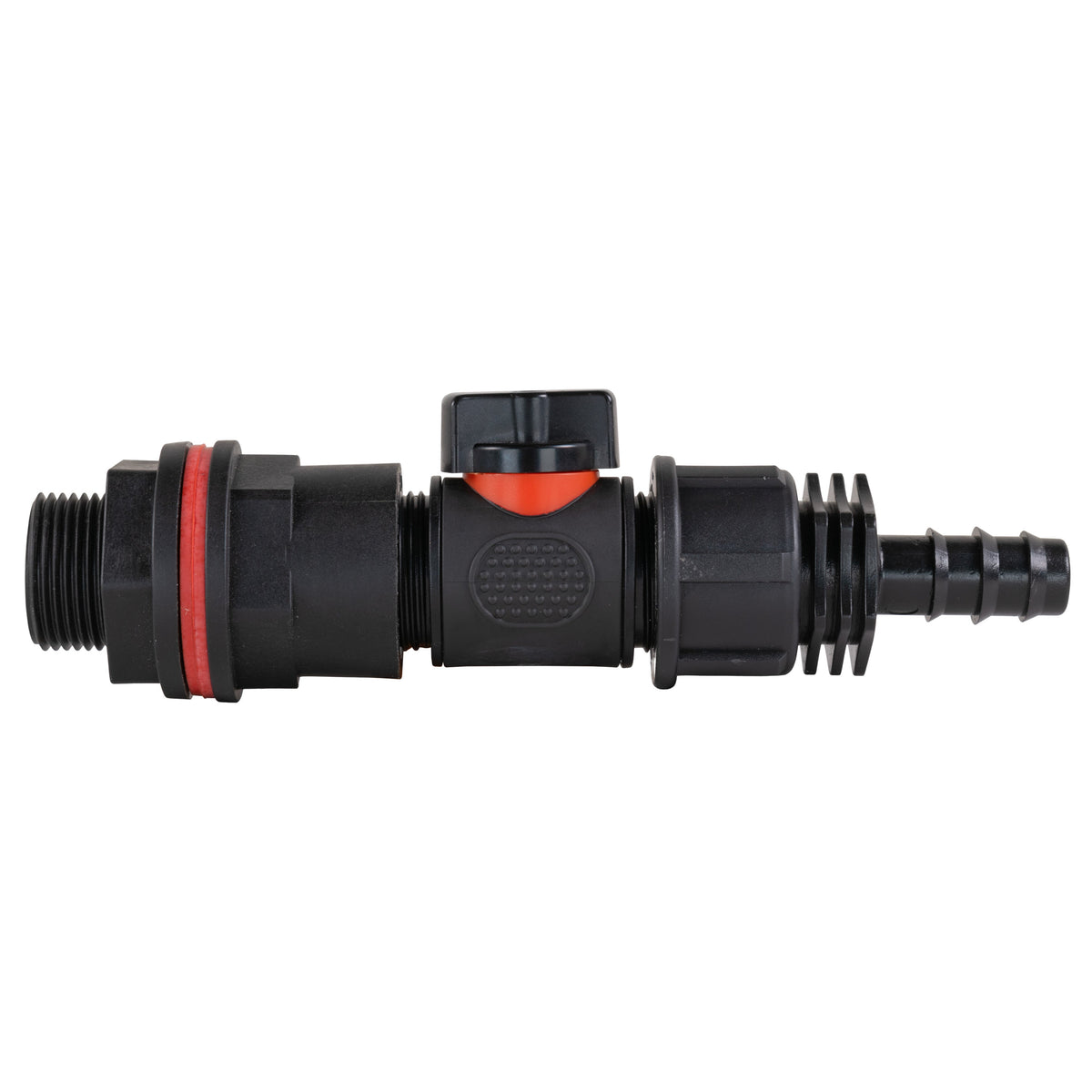 Water Butt Kit 3/4in with In-Line Valve + 1/2in Barb and Drill Bit
