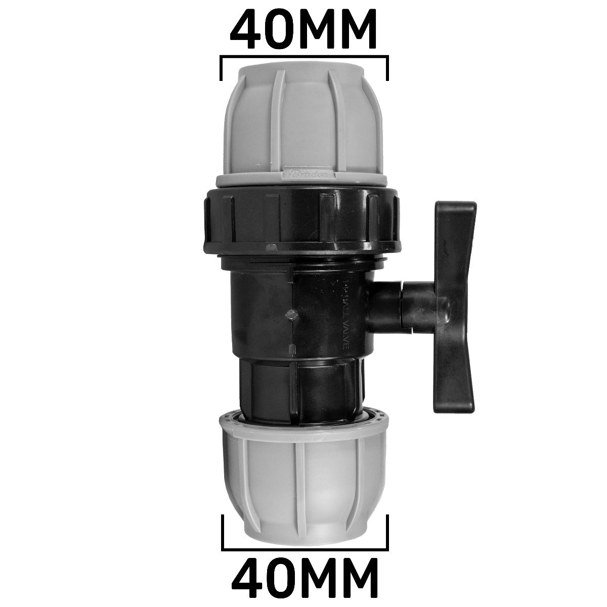 MDPE Valve 40mm Drip Irrigation Fitting Pipe and Water Fitting